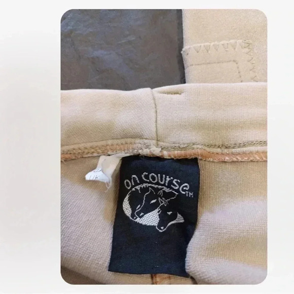 On Course Horse Riding Breeches Pull On Jodpurse  Pants Size 32 - Picture 7 of 8